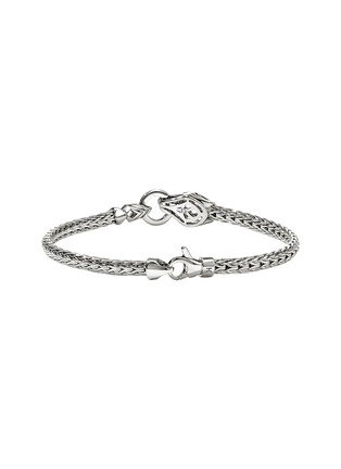 细节 - 点击放大 - JOHN HARDY - Legends Naga Sterling Silver Diamond Pavé Sapphire Slim Chain Bracelet — Size UM