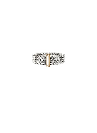 首图 - 点击放大 - JOHN HARDY - Icon Link 14K Gold Sterling Silver Band Ring — Size 7