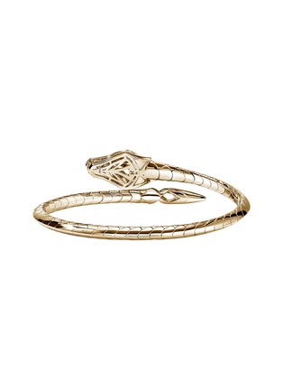 细节 - 点击放大 - JOHN HARDY - Legends Naga 14K Gold Diamond Pavé Cuff — Size M
