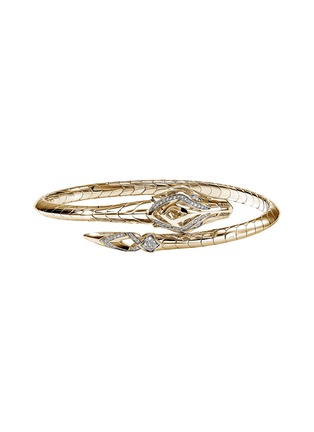 首图 - 点击放大 - JOHN HARDY - Legends Naga 14K Gold Diamond Pavé Cuff — Size M