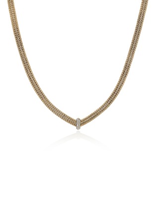 细节 - 点击放大 - JOHN HARDY - Icon Link 14K Gold Diamond Pavé Necklace — 16