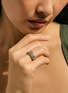  - JOHN HARDY - Icon Link Sterling Silver Diamond Pavé Band Ring — Size 7