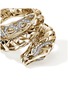细节 - 点击放大 - JOHN HARDY - Legends Naga 14K Gold Diamond Pavé Sapphire Double Wrap Ring — Size 7