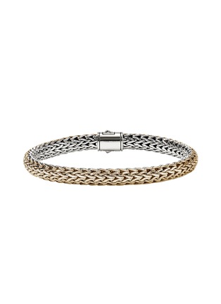 细节 - 点击放大 - JOHN HARDY - Icon 14K Gold Sterling Silver Small Reversible Bracelet — UM BG