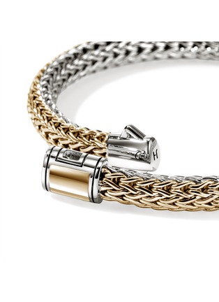 细节 - 点击放大 - JOHN HARDY - Icon 14K Gold Sterling Silver Small Reversible Bracelet — UM BG