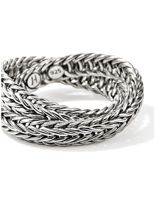 细节 - 点击放大 - JOHN HARDY - Icon Chevron Sterling Silver Chain Crossover Ring — Size 7