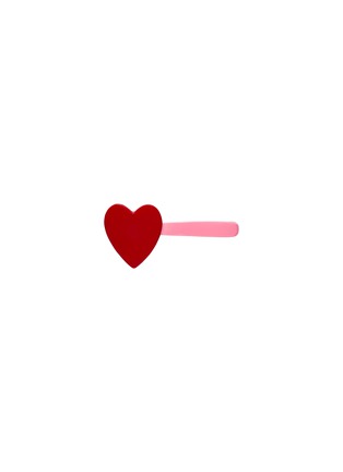 首图 –点击放大 - SUMMERILL & BISHOP - Red Heart Napkin Pin — Pink