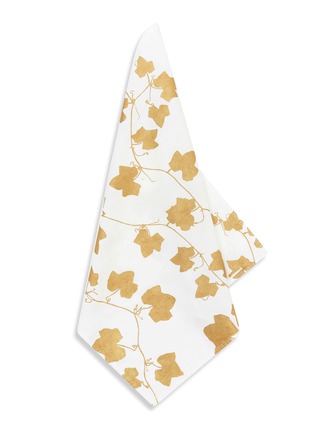 细节 –点击放大 - SUMMERILL & BISHOP - Ivy Linen Napkin — Gold
