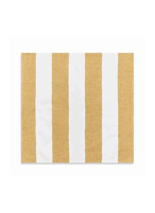 首图 –点击放大 - SUMMERILL & BISHOP - Stripe Linen Napkin — Gold