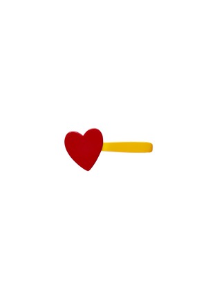 首图 –点击放大 - SUMMERILL & BISHOP - Red Heart Napkin Pin — Yellow