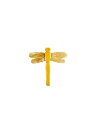 首图 –点击放大 - SUMMERILL & BISHOP - Dragonfly Lacquered Horn Napkin Pin — Yellow
