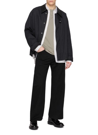 模特儿示范图 - 点击放大 - ATTACHMENT - Slim Fit Crewneck Cotton T-Shirt