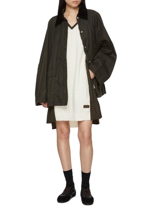 模特儿示范图 - 点击放大 - ODAKHA - Cable Knit Combination Dress