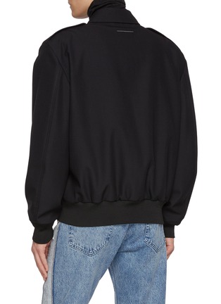 背面 - 点击放大 - MM6 MAISON MARGIELA - Gabardine Trench Bomber Wool Jacket