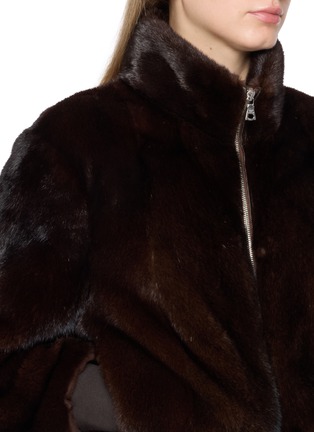  - KRUF - Zip Up Mink Fur Bomber Jacket