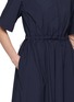  - HERNO - Short Sleeve Drawstring Waist Shirt Dress