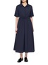 首图 - 点击放大 - HERNO - Short Sleeve Drawstring Waist Shirt Dress