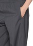  - HERNO - Wide Leg Elasticated Waistband Wool Blend Pants