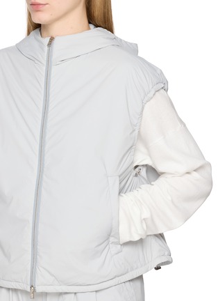  - HERNO - 连帽拉链背心