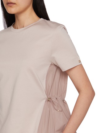  - HERNO - 抽褶圆领短袖 T 恤