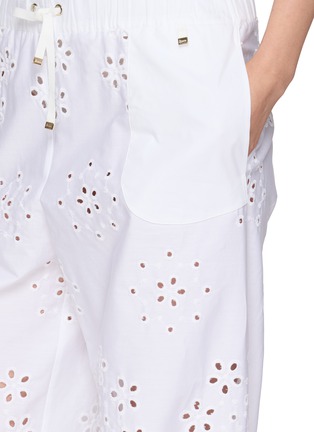  - HERNO - 镂空刺绣抽绳腰阔腿裤