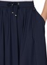  - HERNO - Drawstring Waist Lightweight Flared Skirt