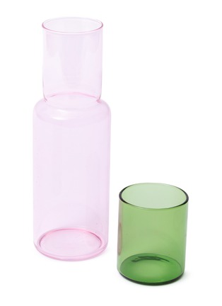 首图 –点击放大 首图 –点击放大 - BLOCK DESIGN - Duo Tone Glass Carafe — Green/Pink
