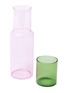 首图 –点击放大 首图 –点击放大 - BLOCK DESIGN - Duo Tone Glass Carafe — Green/Pink