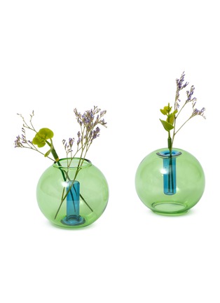 首图 –点击放大 - BLOCK DESIGN - Mini Bubble Vase — Green/Blue