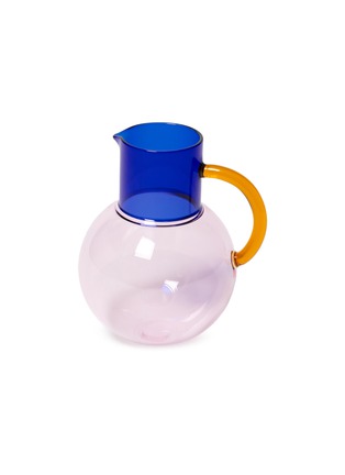 首图 –点击放大 - BLOCK DESIGN - Small Pablo Glass Jug — Pink/Cobalt
