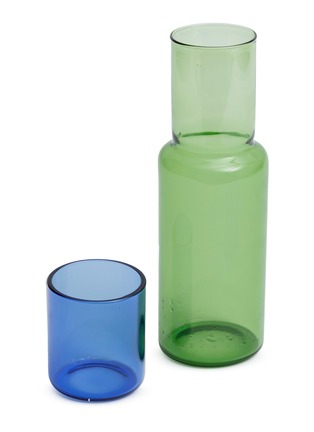 首图 –点击放大 - BLOCK DESIGN - Duo Tone Glass Carafe — Green/Blue