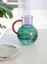 细节 –点击放大 - BLOCK DESIGN - Large Pablo Glass Jug — Teal/Lilac