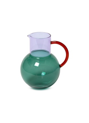 首图 –点击放大 - BLOCK DESIGN - Large Pablo Glass Jug — Teal/Lilac
