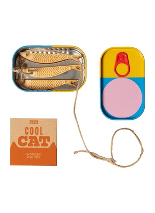 首图 –点击放大 - BLOCK DESIGN - Tinned Goods Cool Cat Wooden Fish Toy