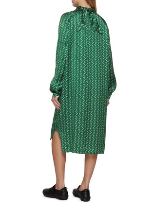 背面 - 点击放大 - LACOSTE - Printed Scarf Neck Dress