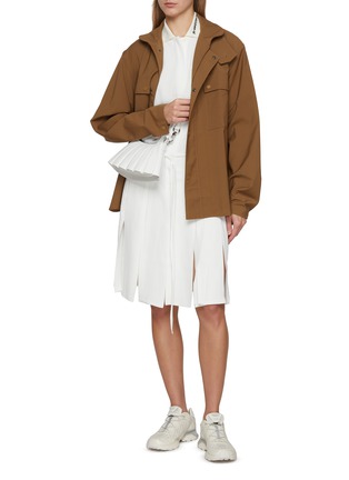 模特儿示范图 - 点击放大 - LACOSTE - Matilda Pleated Dress