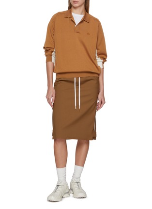 模特儿示范图 - 点击放大 - LACOSTE - Sheer Back Polo Shirt