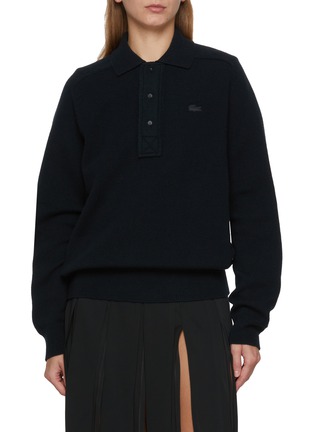 首图 - 点击放大 - LACOSTE - Embroidered Logo Polo Sweater