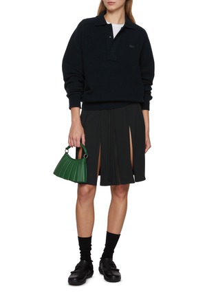 模特儿示范图 - 点击放大 - LACOSTE - Embroidered Logo Polo Sweater