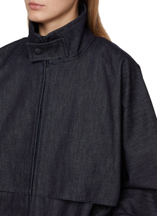  - LACOSTE - High Neck Dark Wash Denim Jacket