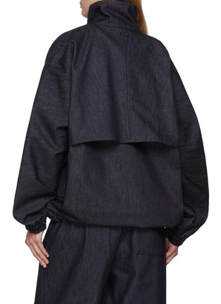 背面 - 点击放大 - LACOSTE - High Neck Dark Wash Denim Jacket