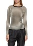 首图 - 点击放大 - LA FETICHE - Jackie Raye Long Sleeve Striped Cotton Knit Top