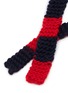 细节 - 点击放大 - LA FETICHE - Quentin Striped Wool Knit Skinny Scarf