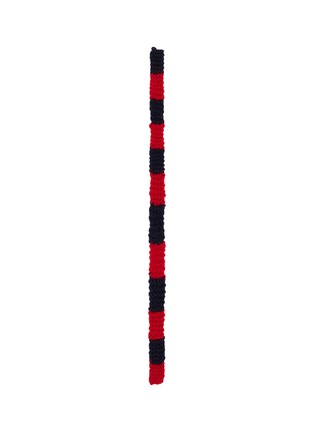 首图 - 点击放大 - LA FETICHE - Quentin Striped Wool Knit Skinny Scarf