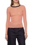 首图 - 点击放大 - LA FETICHE - Jackie Raye Long Sleeve Striped Cotton Knit Top
