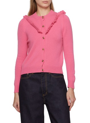 首图 - 点击放大 - LA FETICHE - Vali Frilled Wool Cardigan