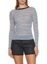 首图 - 点击放大 - LA FETICHE - Jackie Raye Striped Long Sleeve Cotton Top
