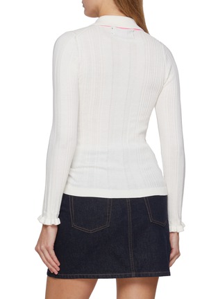背面 - 点击放大 - LA FETICHE - Heath Long Sleeve Ribbed Cotton Wool Top