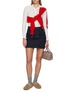 模特儿示范图 - 点击放大 - LA FETICHE - Heath Long Sleeve Ribbed Cotton Wool Top