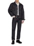 模特儿示范图 - 点击放大 - LEVI'S - 1967 505 Straight Leg Cotton Denim Jeans